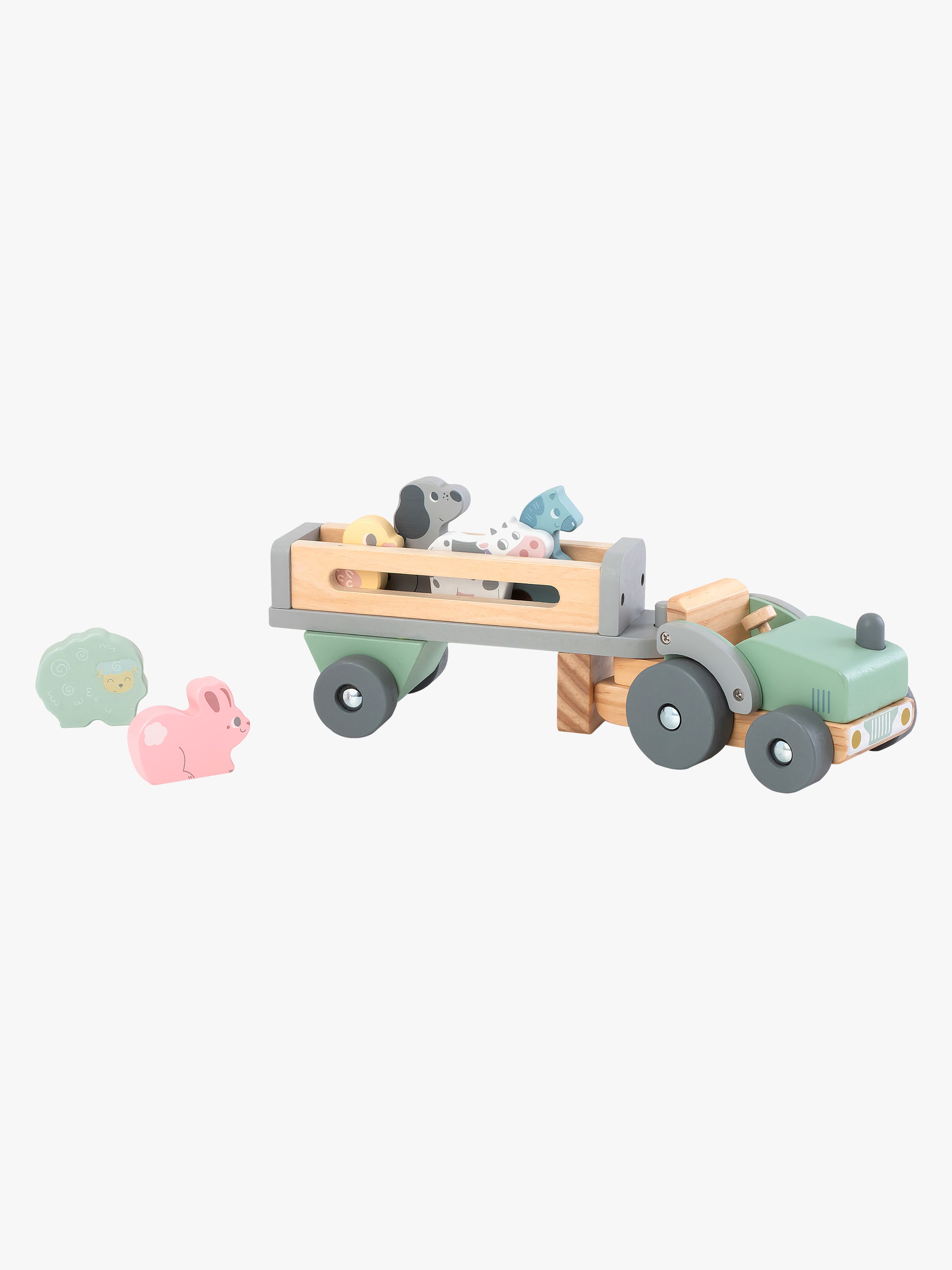 Kinder and Kids Traktor med Trailer och Djur