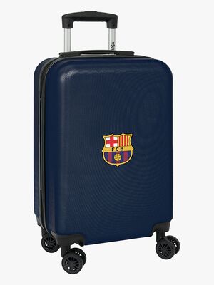 FC Barcelona Handgepäck Reisekoffer 38L, Blau/Rot