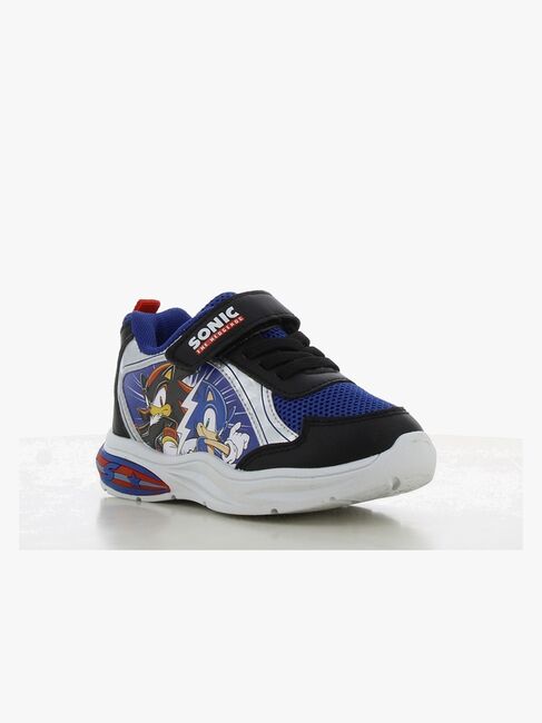 Sonic  Blinkande Sneakers, Black/Cobalt Blue