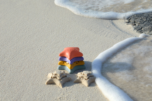 Lässig Sjöstjärna Stapelleksak, Pink/Lilac/Yellow/Blue