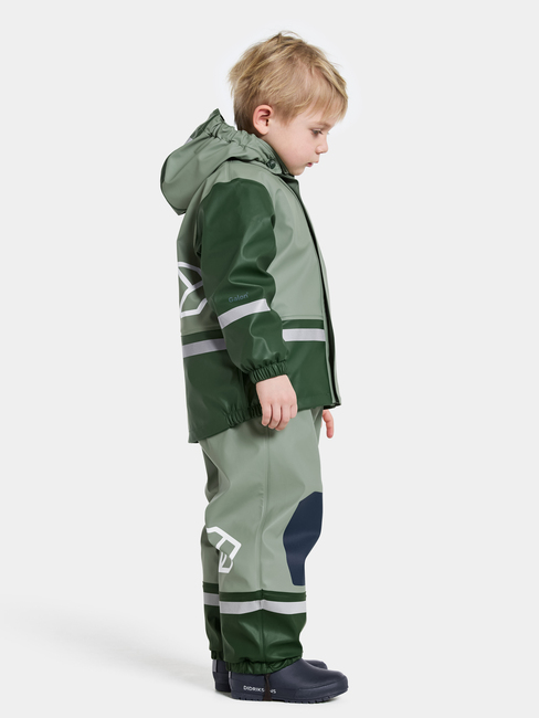 Didriksons Boardman Fodrat Regnställ, Light Moss