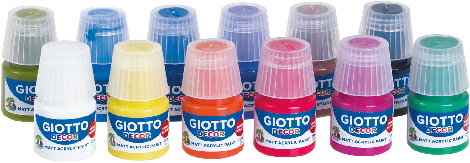 Giotto Decor Akrylfärger 300 ml 12-pack