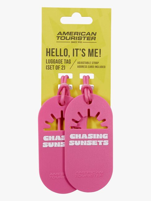 American Tourister Fun Tags Bagagetag 2-Pack, Chasing Sunsets