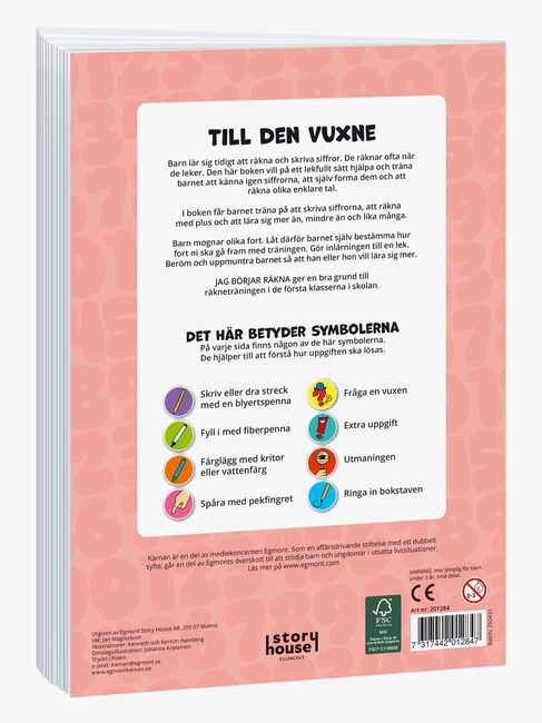 Egmont Kärnan Kul Att Lära Bok Jag Börjar Räkna