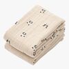 LIEWOOD Lewis Muslinfilt 2-Pack, Mini panda/Sandy mix