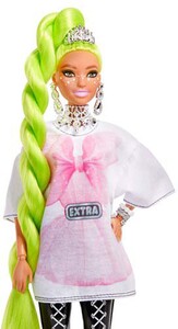 Barbie Extra Docka Neongrönt Hår