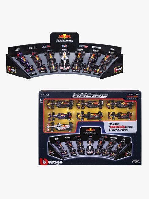 Bburago F1 Red Bull Deluxe Gåvoset med Bilar & Display 1:43