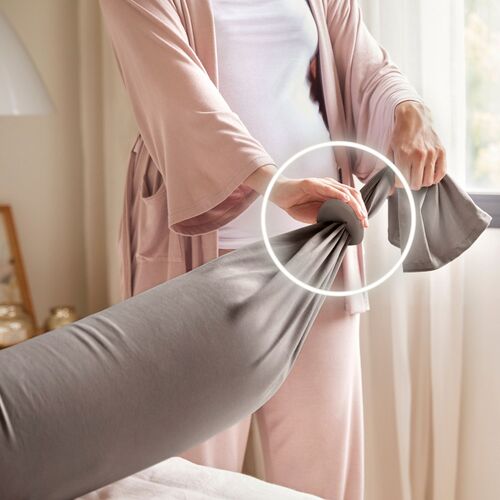 bbhugme Gravid- och Amningskudde, Stone