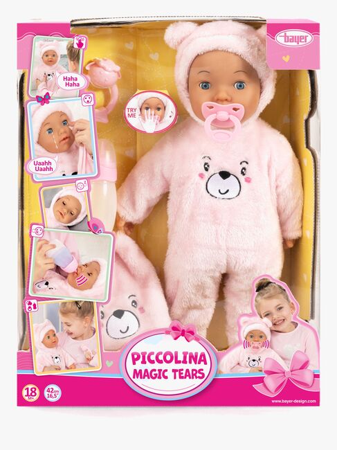Bayer Design Piccolina  Interaktiv Docka 42 cm, Rosa