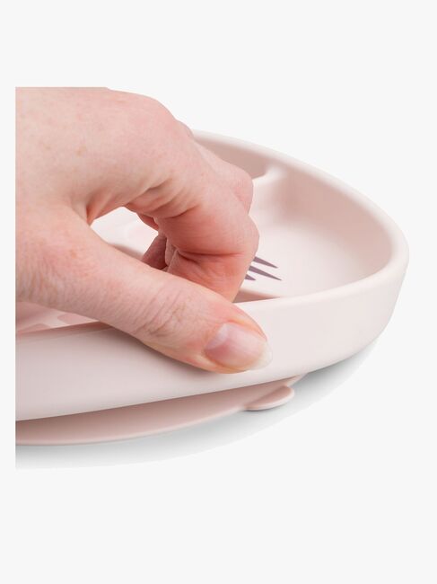 Done By Deer Playground Stick & Stay  Delad Silikontallrik, Powder