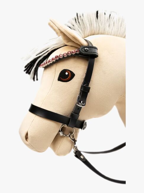 My Hobby Horse Pannband med Stenar, Svart Rosa