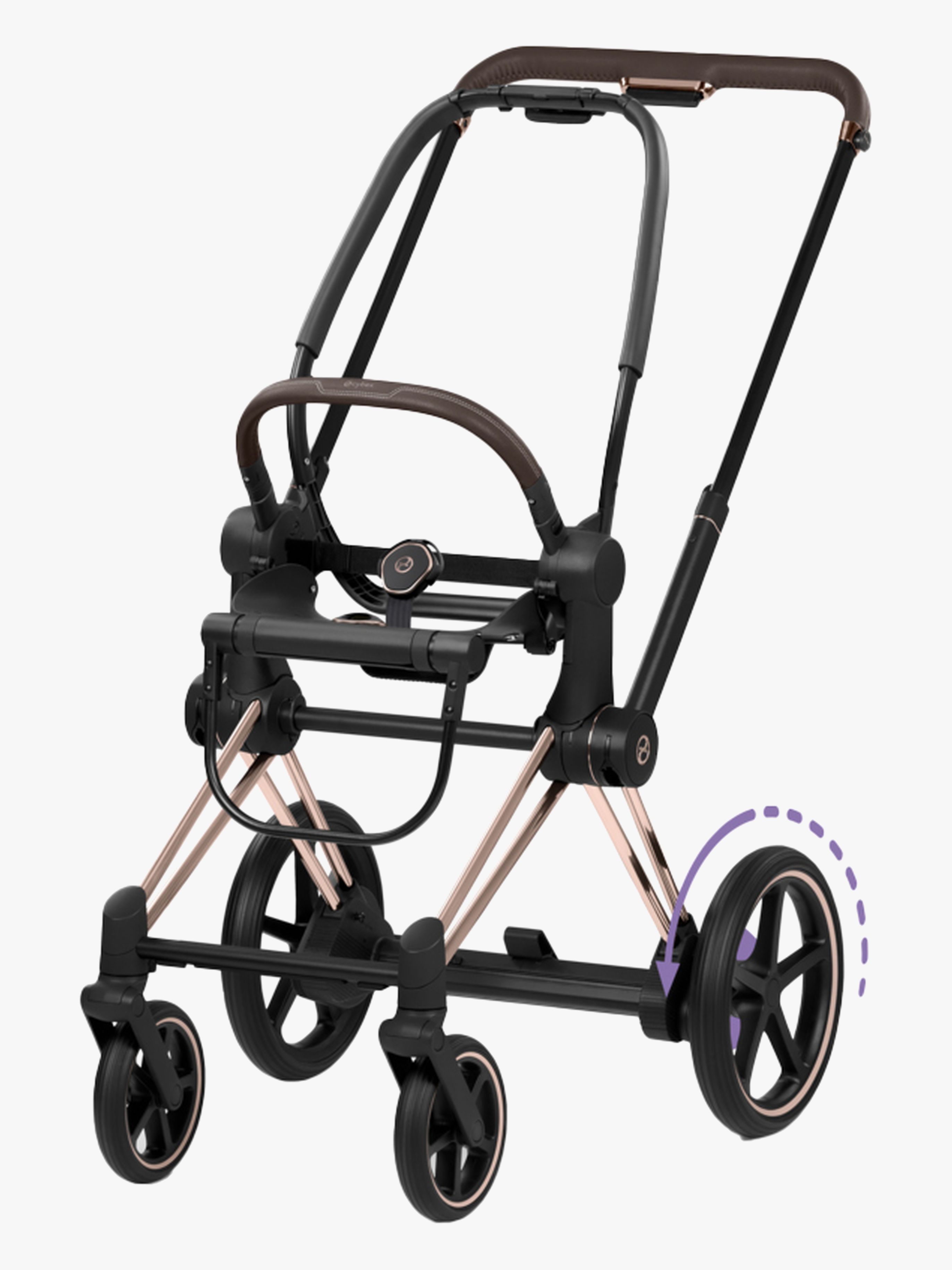 Cybex ePRIAM Style Chassi – elassisterat chassi med fjädring på alla hjul