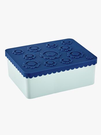 Blafre Matlåda Tre Fack Blomma, Blå
