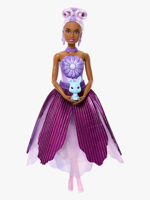 Barbie Petal Pop Flower Surprise Docka Prästkrage, Lila
