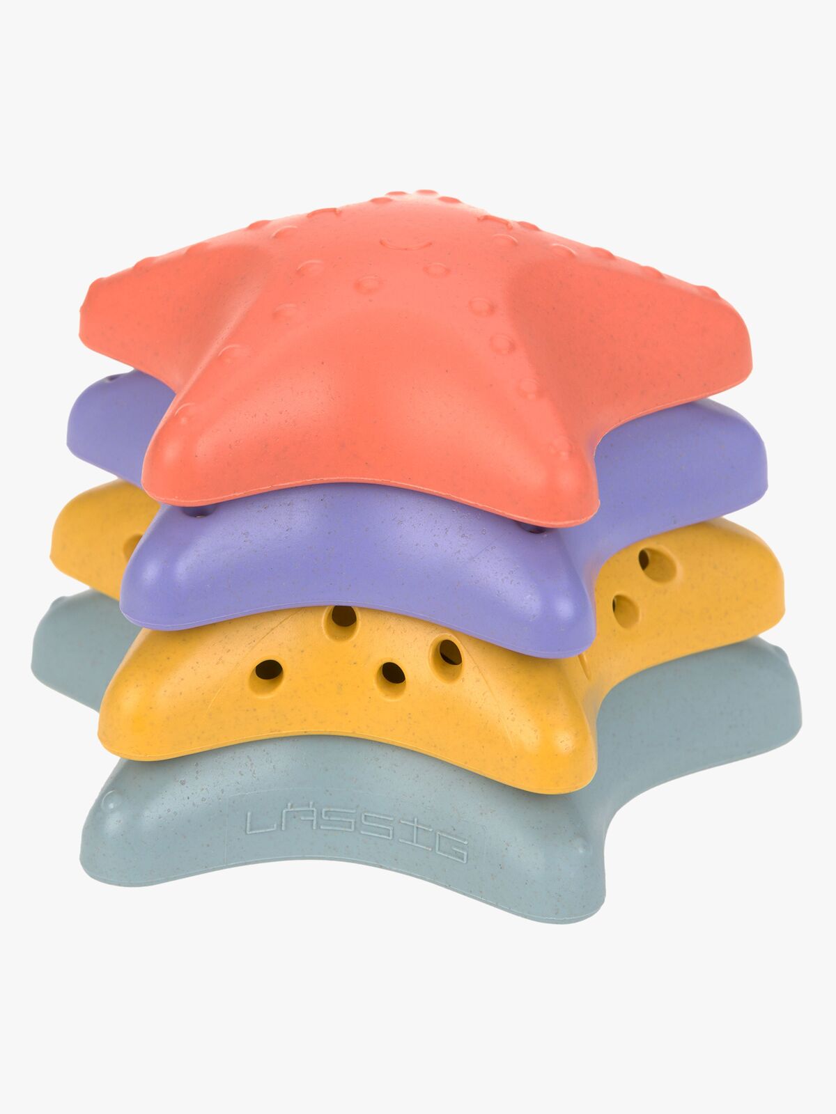 Lässig Sjöstjärna Stapelleksak, Pink/Lilac/Yellow/Blue