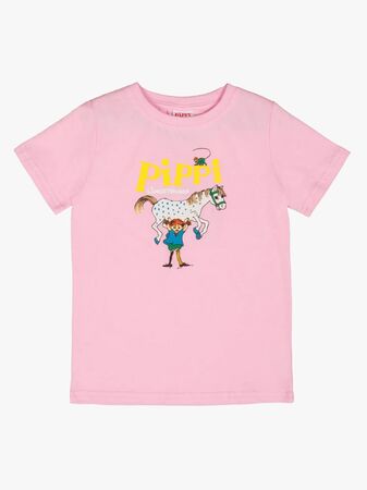 Pippi Långstrump X Martinex Pippi Logo T-shirt, Rosa