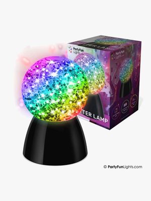 PartyFunLights Fargeskiftende Glitterlampe