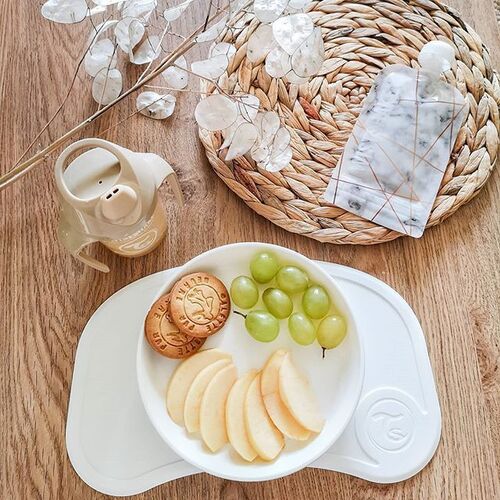 Twistshake Click-Mat Mini Tallrik och Underlägg, Vit