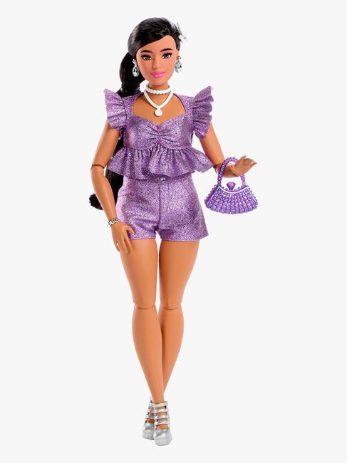 Barbie Deluxe Style Docka i Lila Outfit