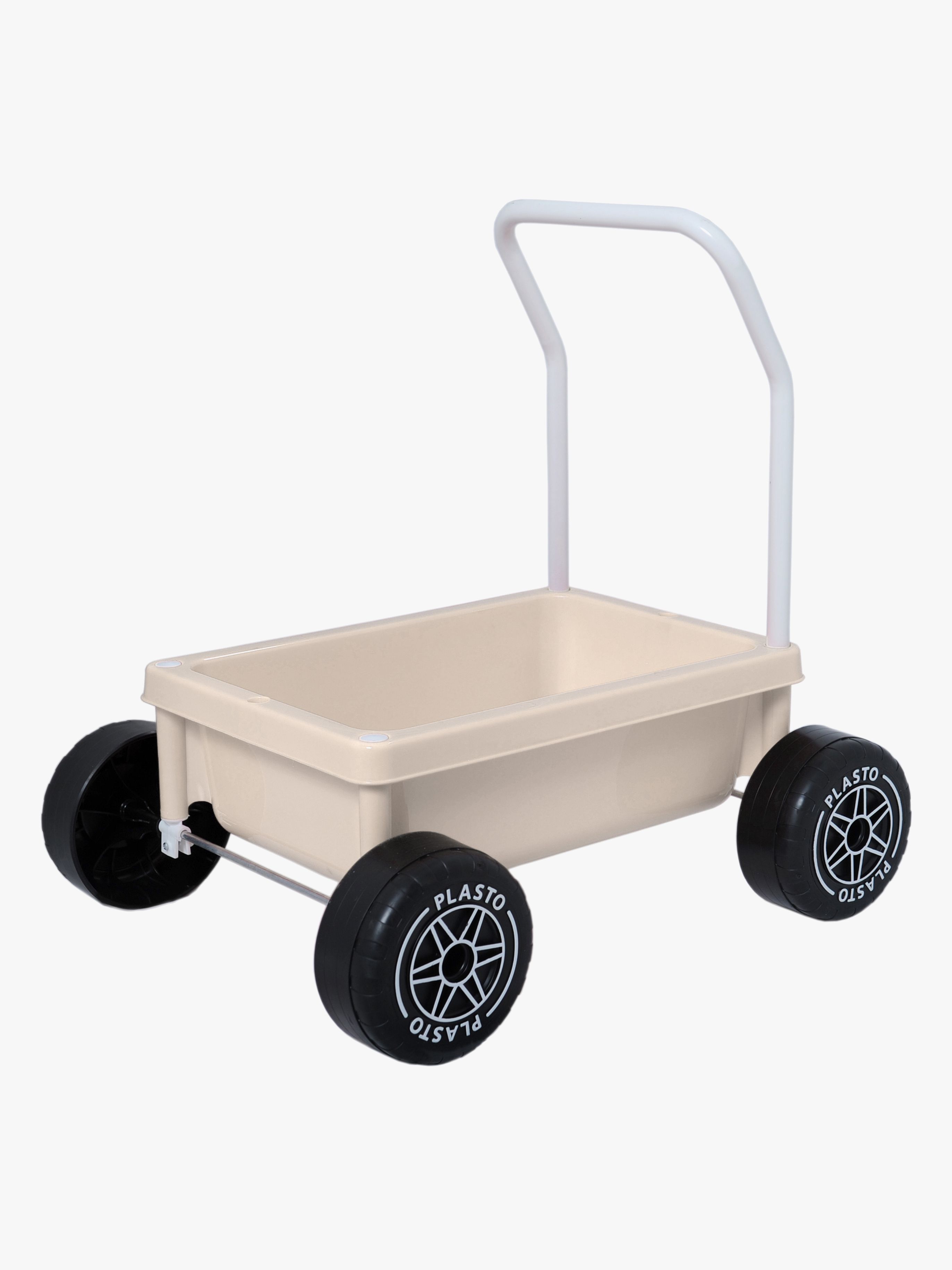 Plasto Lära-gå-vagn, Beige