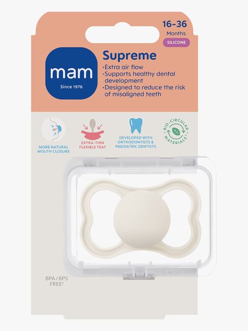 MAM Supreme Napp Silikon 16-36m, Neutral