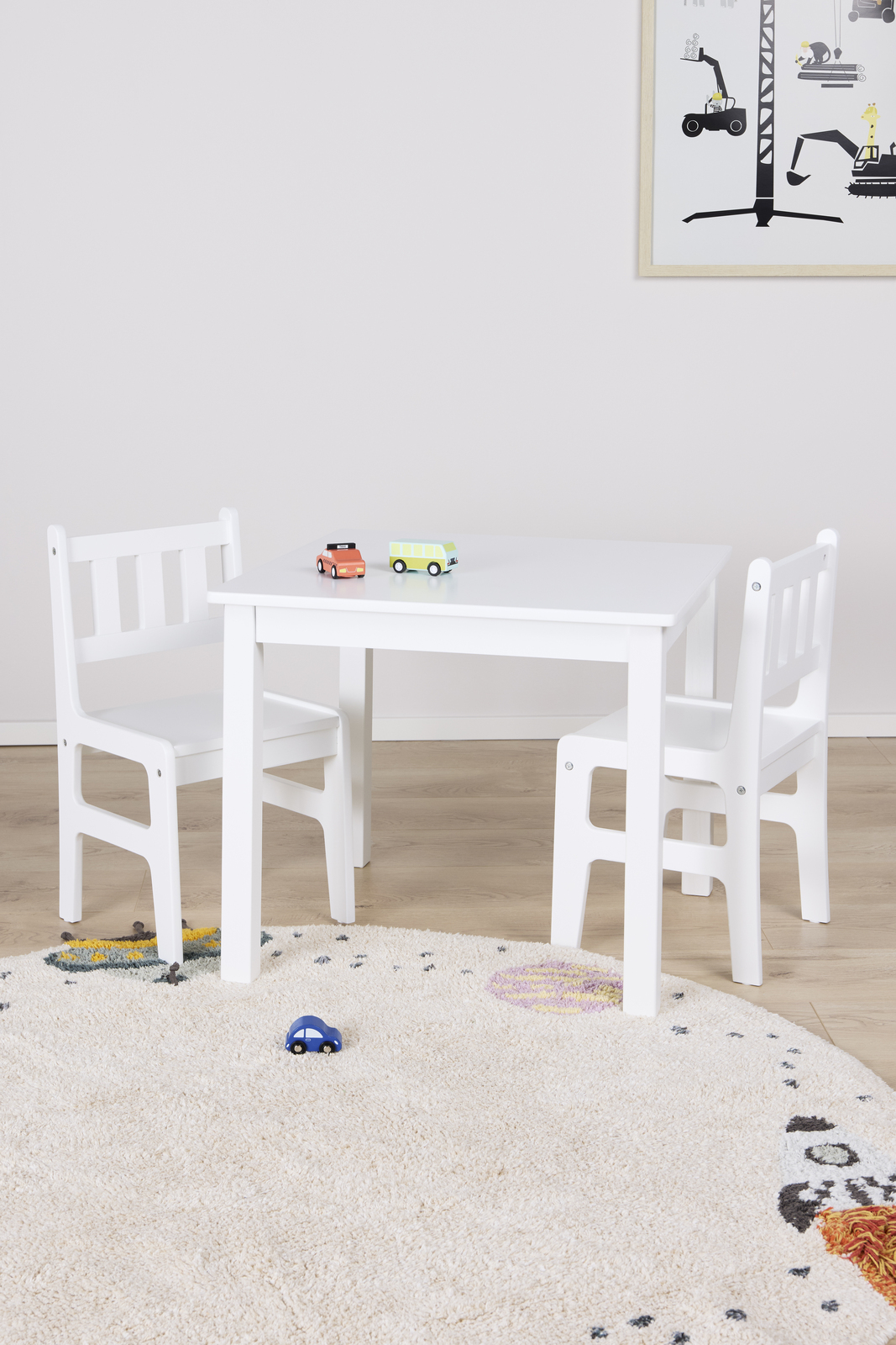 Alice & Fox SIENA Bord och Stol, Vit