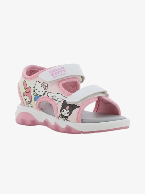 Hello Kitty Blinkande Sandaler, White/Pink