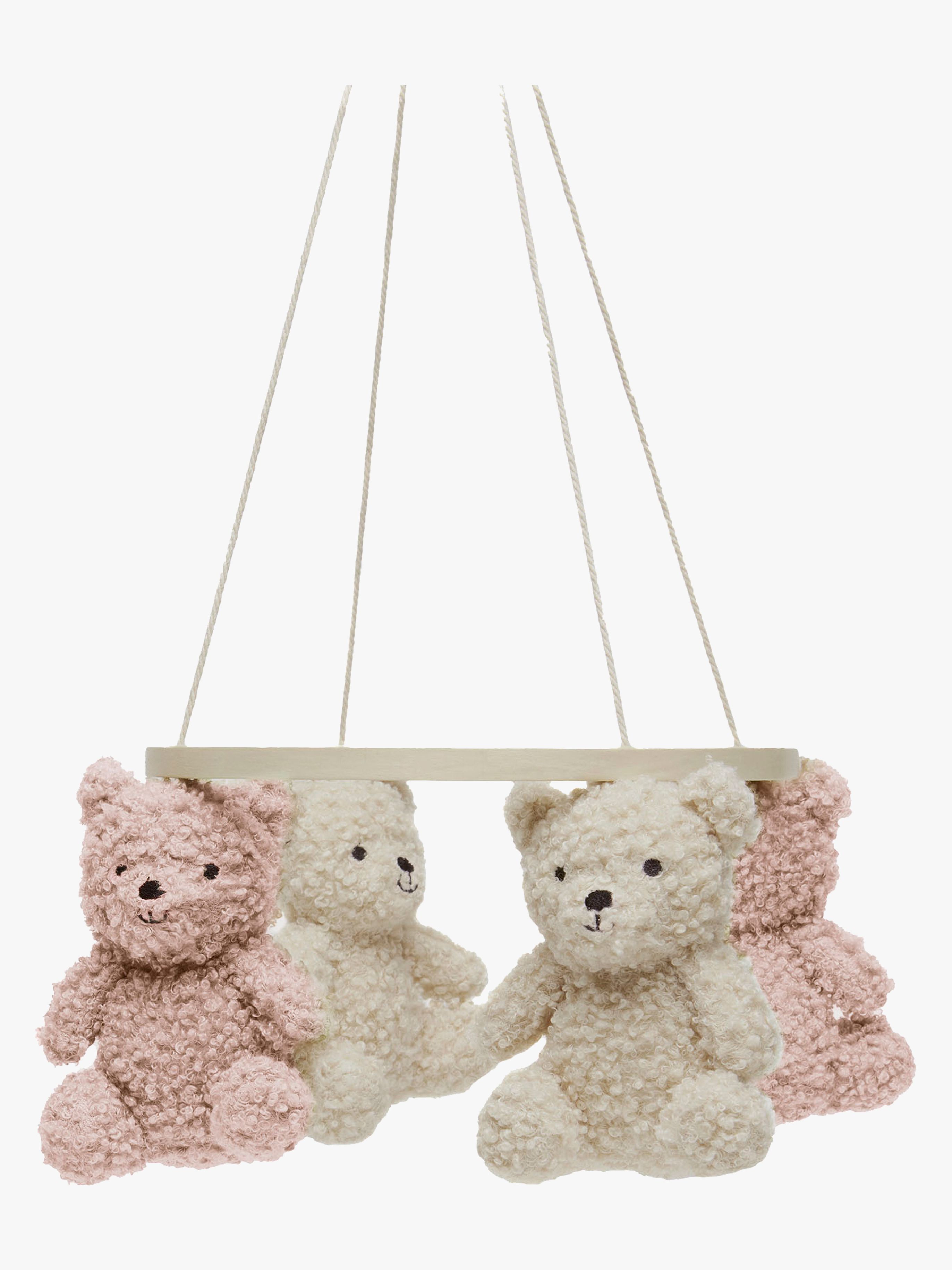 Jollein Teddy Bear Sängmobil, Natural/Wild rose