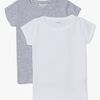 Luca & Lola Fanny Topp 2-pack, Grey Melange/White