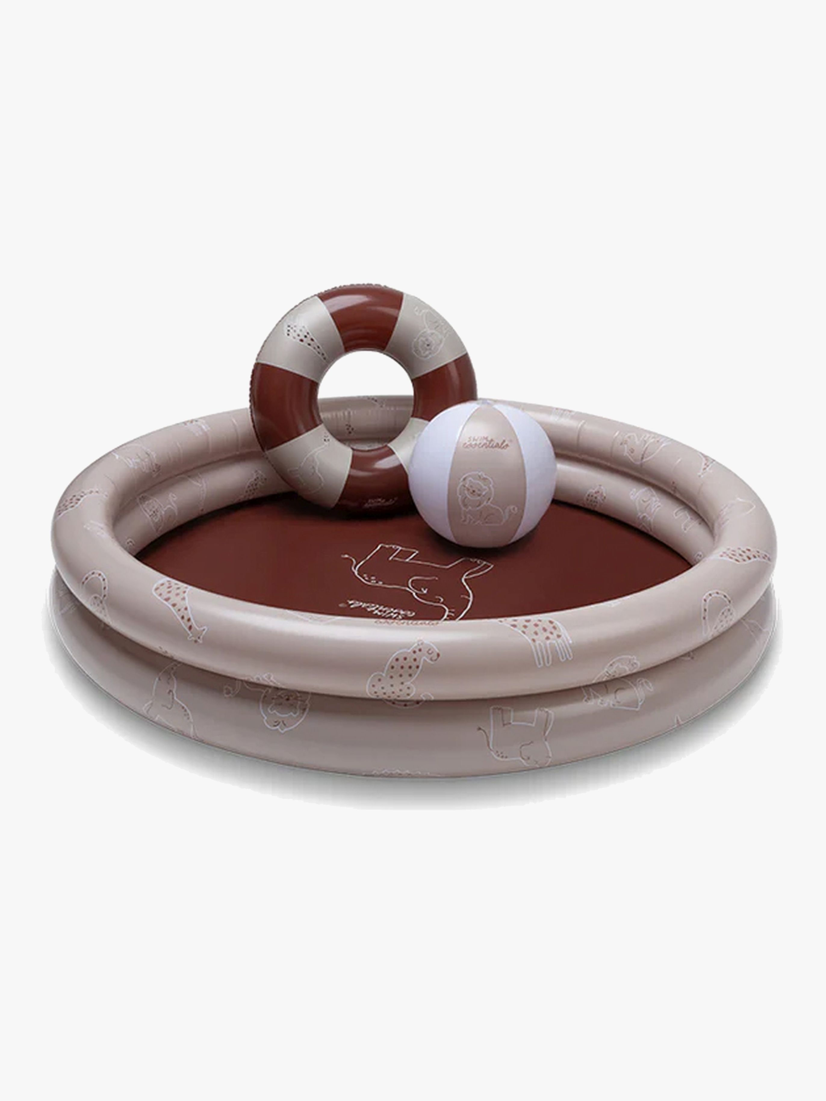 Swim Essentials Barnpool Set, Wild Life Beige