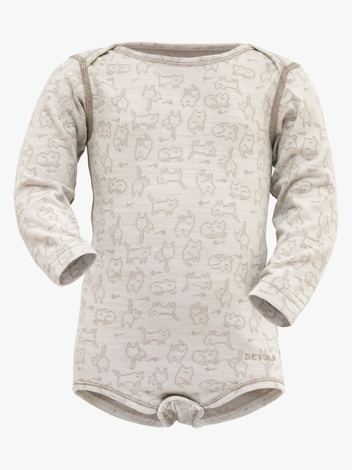 Devold DUO ACTIVE Underställströja Merinomix Baby, Raw White