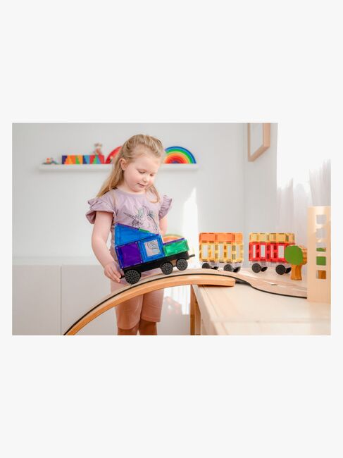 Connetix Magnetiska Byggklossar Rainbow Transport 50 Delar