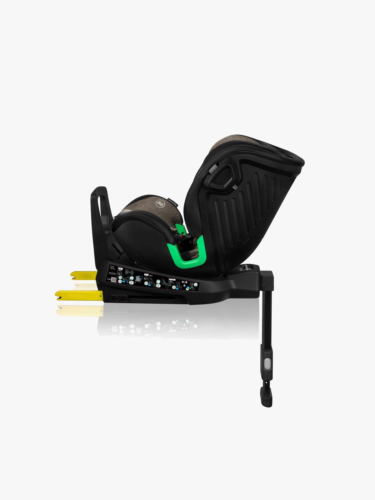 Lionelo Harmony i-Size Bilbarnstol, Green Olive Leather
