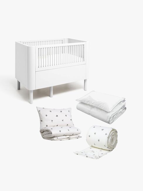 Alice & Fox June Växasäng inkl. Bäddkit ADORA 100x130, Dream White