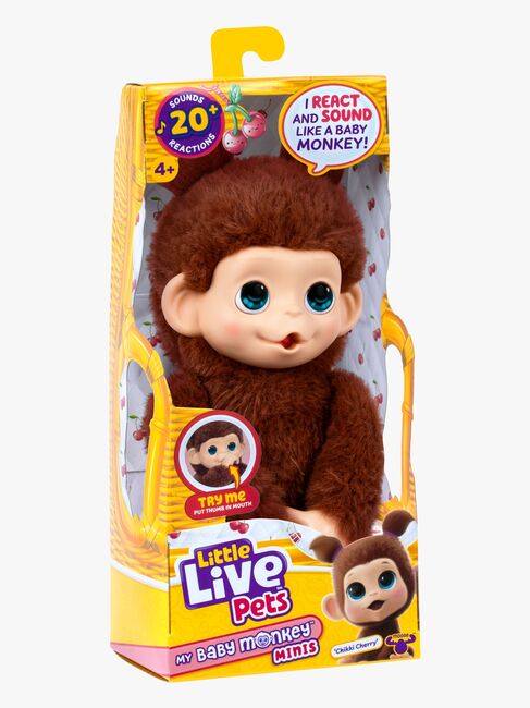 Little Live Pets  Interaktivt Gosedjur Mini Monkey Cherri