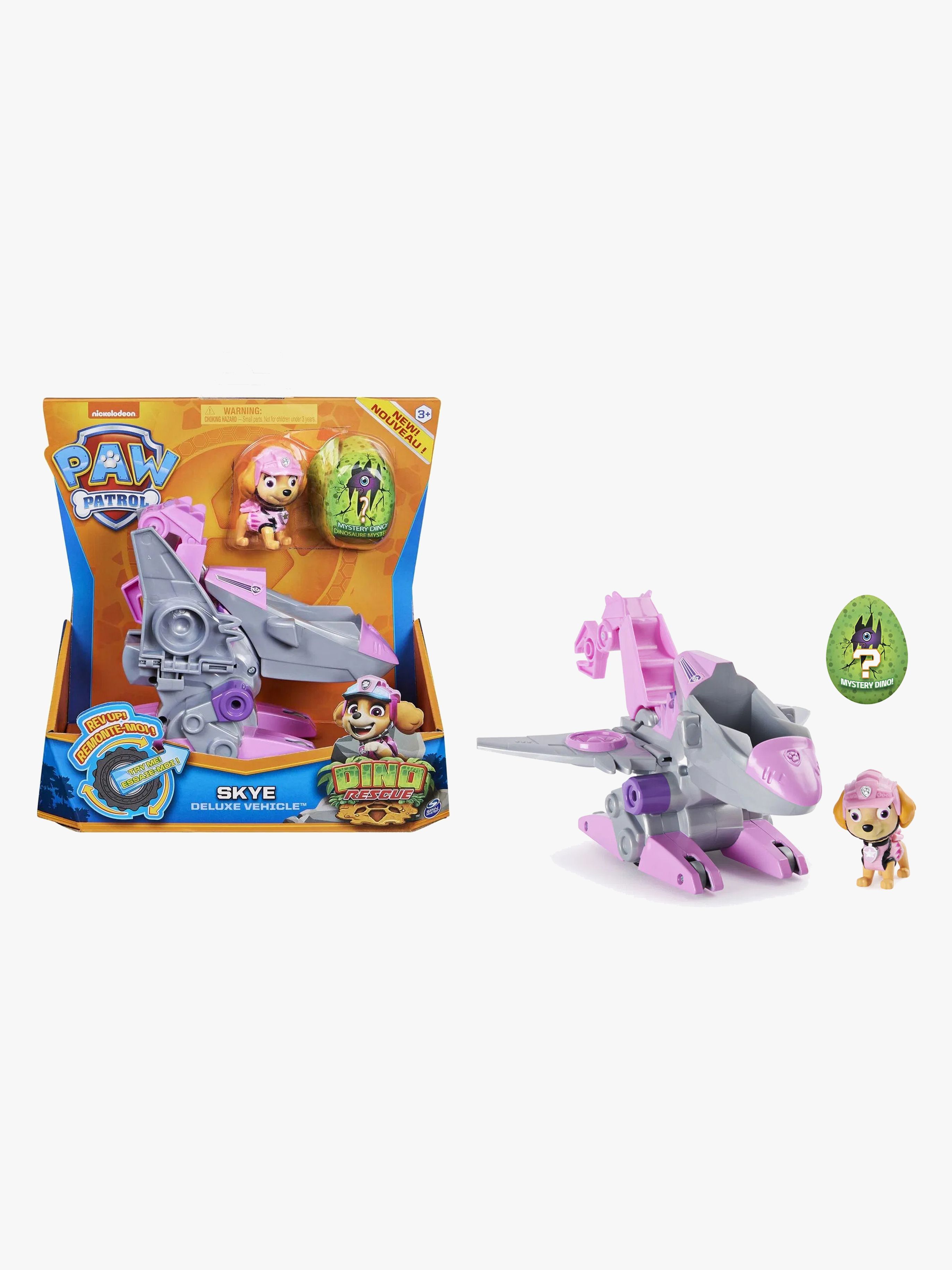 Paw Patrol Figur Med Fordon Skye Dino Deluxe