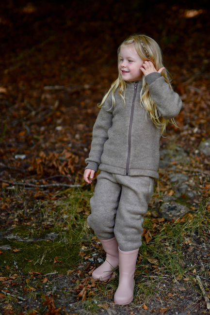 Mikk-Line Ullfleecejacka Barn, Melange Denver