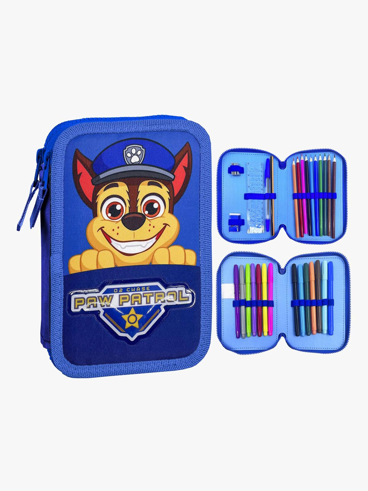 Paw Patrol Dubbelpennfodral, Blå