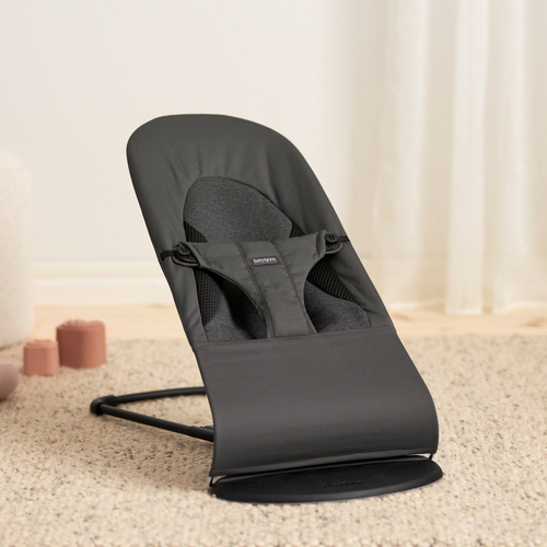BabyBjörn Balance Soft Babysitter Vävd/Jersey, Mörkgrå