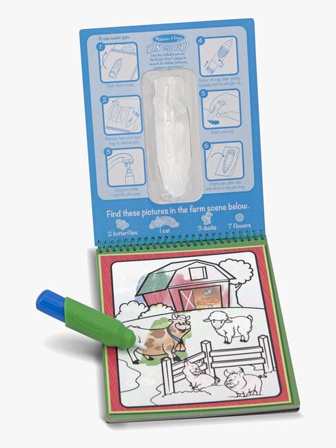 Melissa & Doug Water Wow! Målarbok Djur