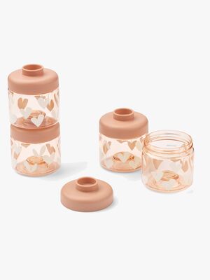 LIEWOOD Dominique Tritan Snackslådor 100 ml 4-Pack, Sweethearts/Pale Tuscany