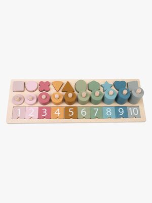 Alice & Fox Number Matching Puzzle 76-tlg., Mehrfarbig