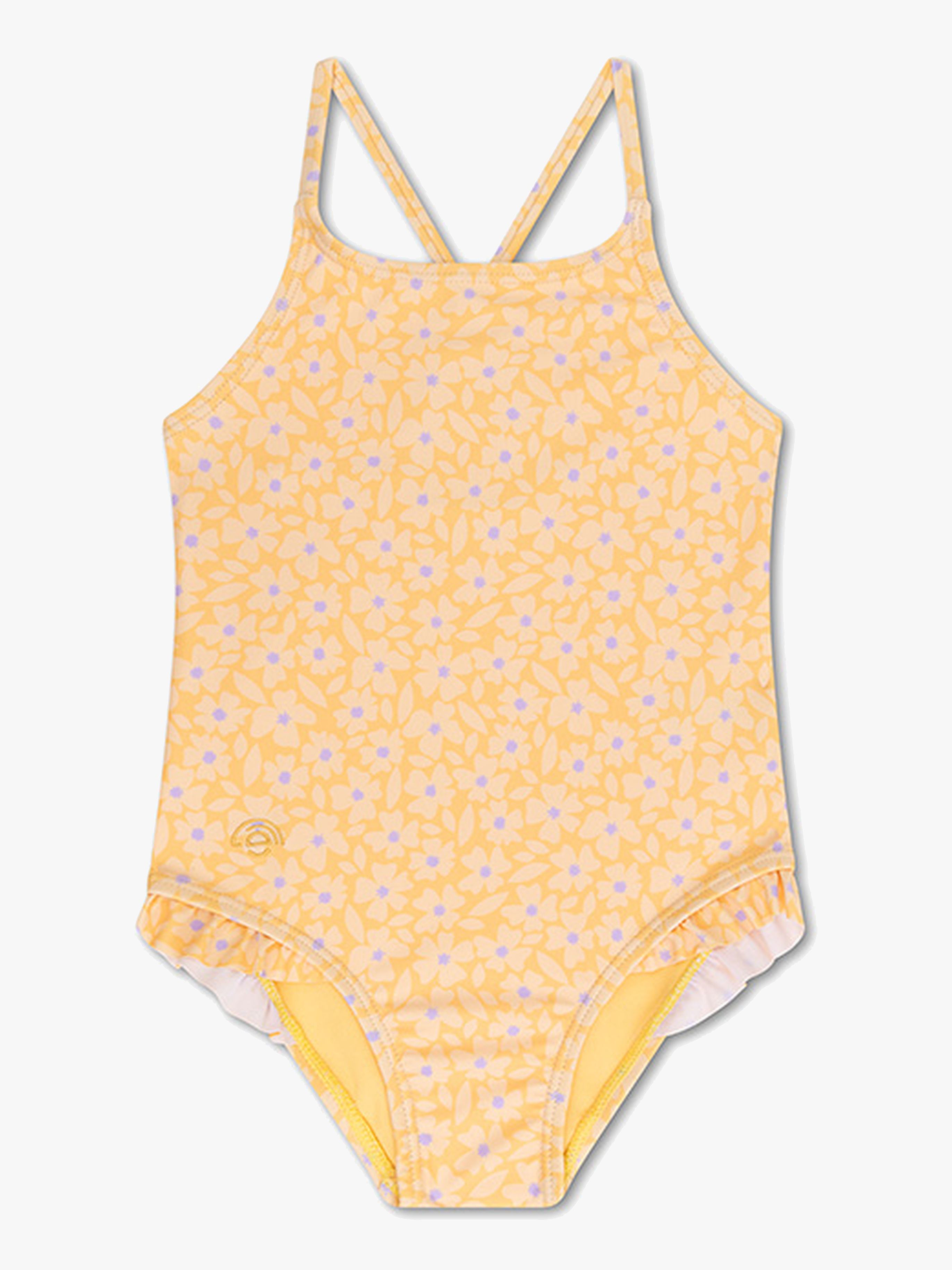 Swim Essentials Baddräkt, Florish Yellow, 122-128