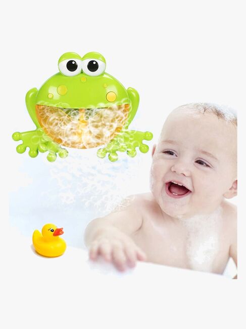 CarloBaby Badleksak Groda Med Bubblor Och Musik, Grön