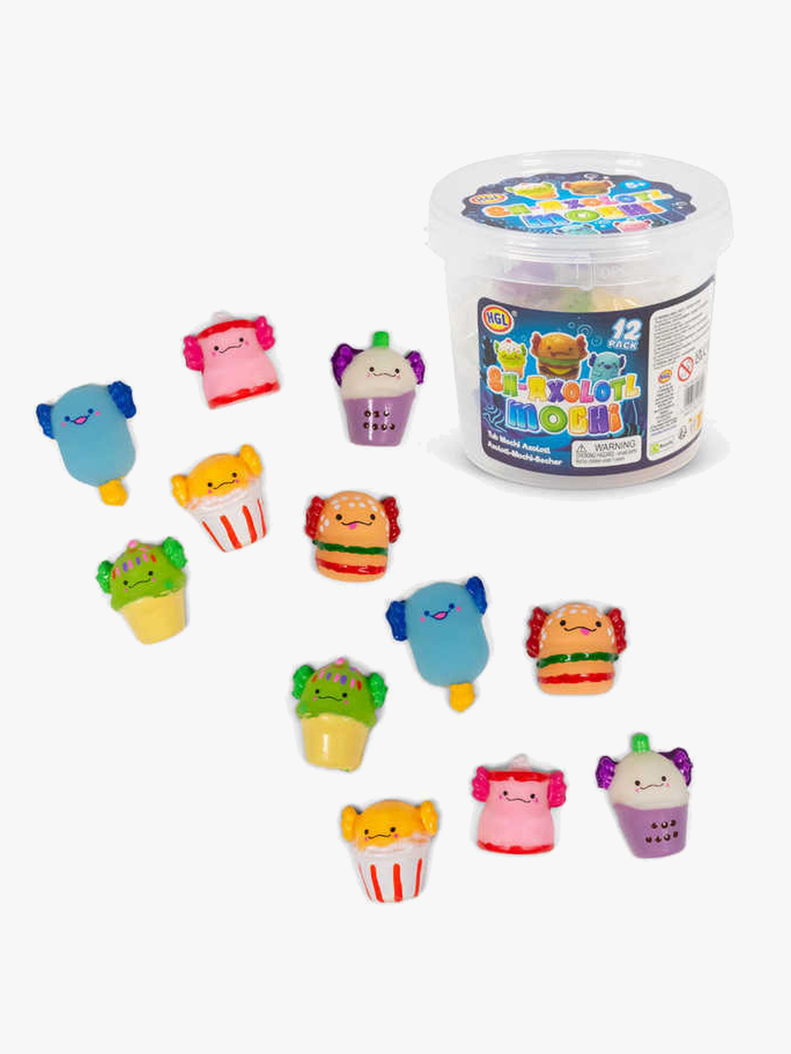 HGL Sn-Axolotl Mochi Squishies 12-Pack
