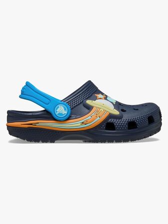 Crocs Classic UFO Lights Kids Tofflor, Navy