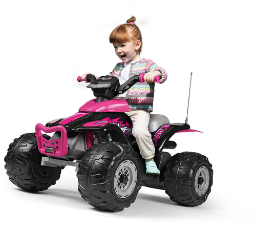 Peg Perego Corral T-Rex Fyrhjuling 330W, Rosa