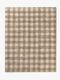 Lorena Canals Tvättbar Vichy Matta 150x180 cm, Marron