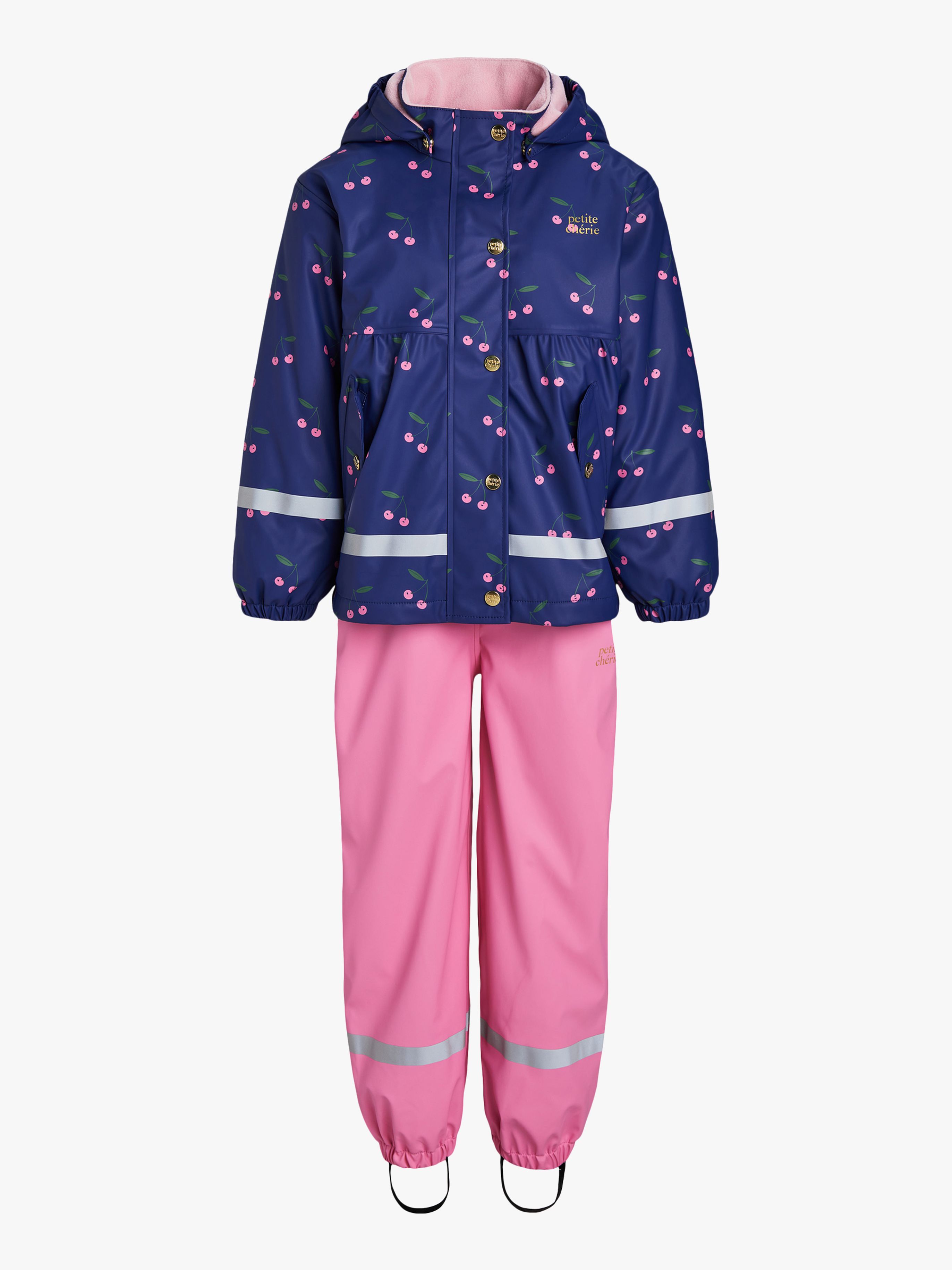 Petite Chérie Atelier Amira Fodrat Regnställ Cherry Blue 80