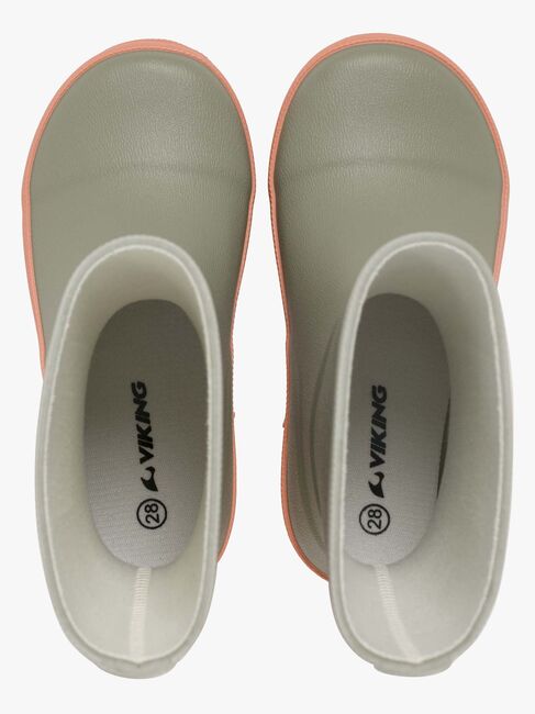 Viking x Kenza Gummistövlar, Light Green/Apricot